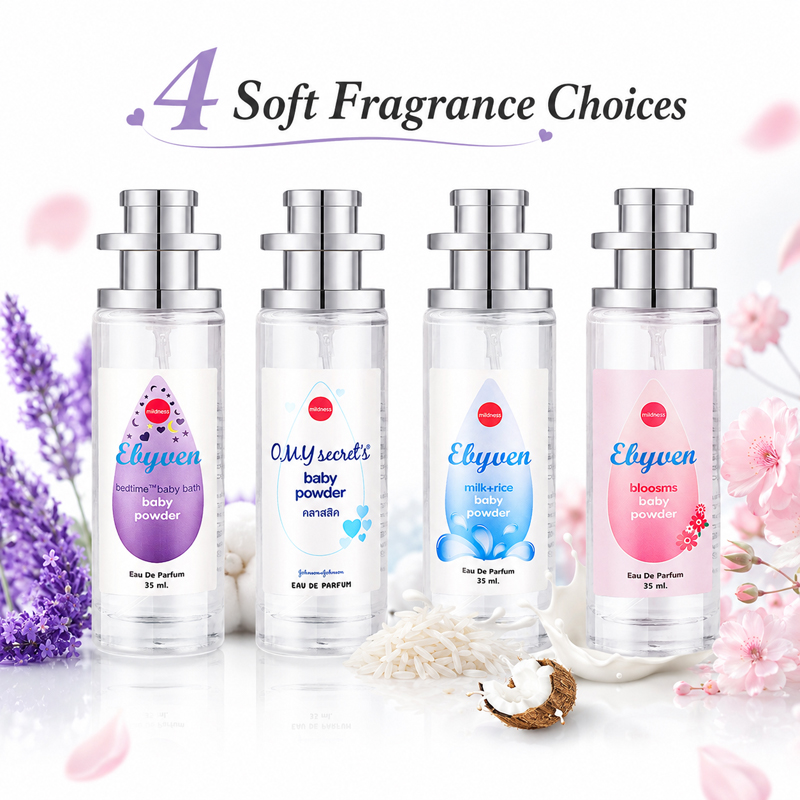 Perfume Lavender Fragrance - 2pcs 35ml Parfum Bedak Bayi untuk