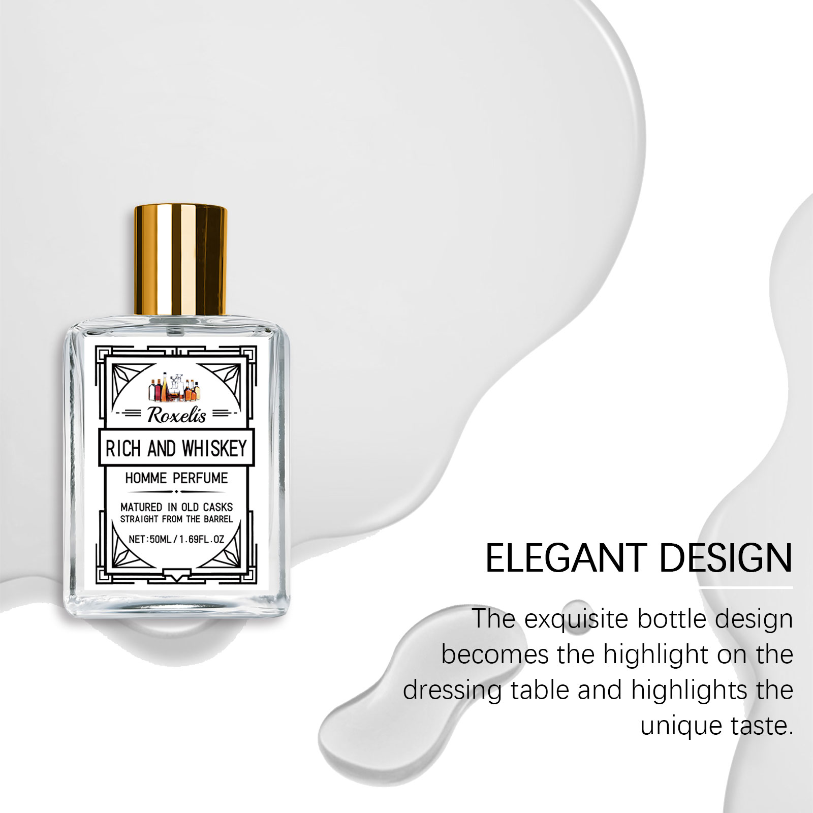Roxelis 50ml Charm Whisky Parf - Perfume Alcohol Fragrance ulasan dan harga